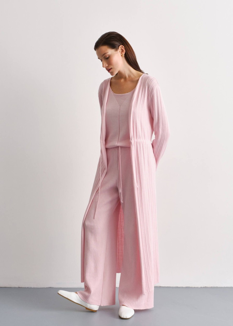 Women 25 UNION | Ribbed Trousers Pink