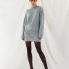 Women 25 UNION | Costume With Perforated Sweater And Skirt Mini Ottawa Gray