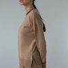 Women 25 UNION | Jumper With Colored Cuffs And Neck Caramel