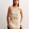 Women 25 UNION | Two-Piece Suit Ray Of Life With Top And Mini Skirt Beige + Milk