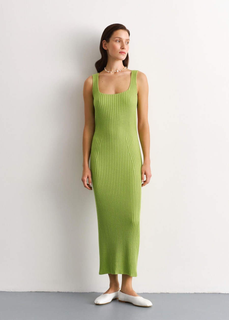 Women 25 UNION | Grace Open Back Dress Kiwi