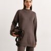 Women 25 UNION | Oversized Sweater With Cappuccino Slits