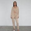 Women 25 UNION | Suit With Top, Cardigan And Joggers Cream