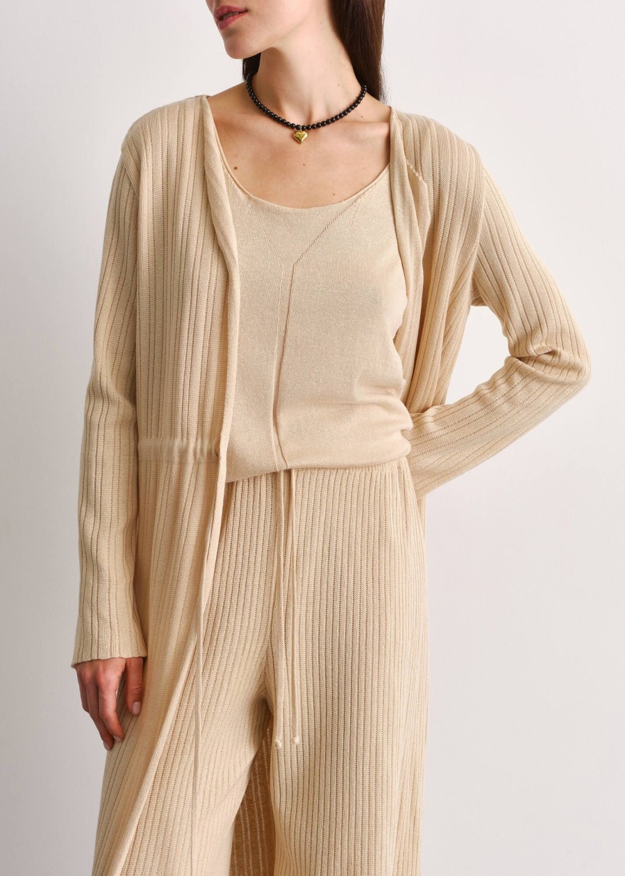 Women 25 UNION | Ribbed Cardigan Cream