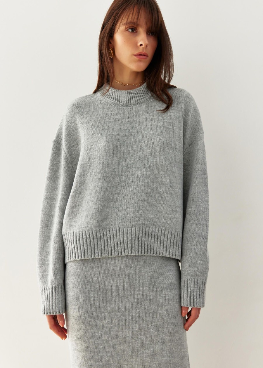 Women 25 UNION | Sweater With Cuffs Nidea Light Beige