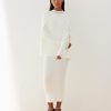 Women 25 UNION | Knitted Suit Cape And Diva Dress Milk