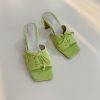 Women 25 UNION | Lime Lace Up Mules