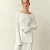 Women 25 UNION | Jumper With Textured Pattern Primavera Milk