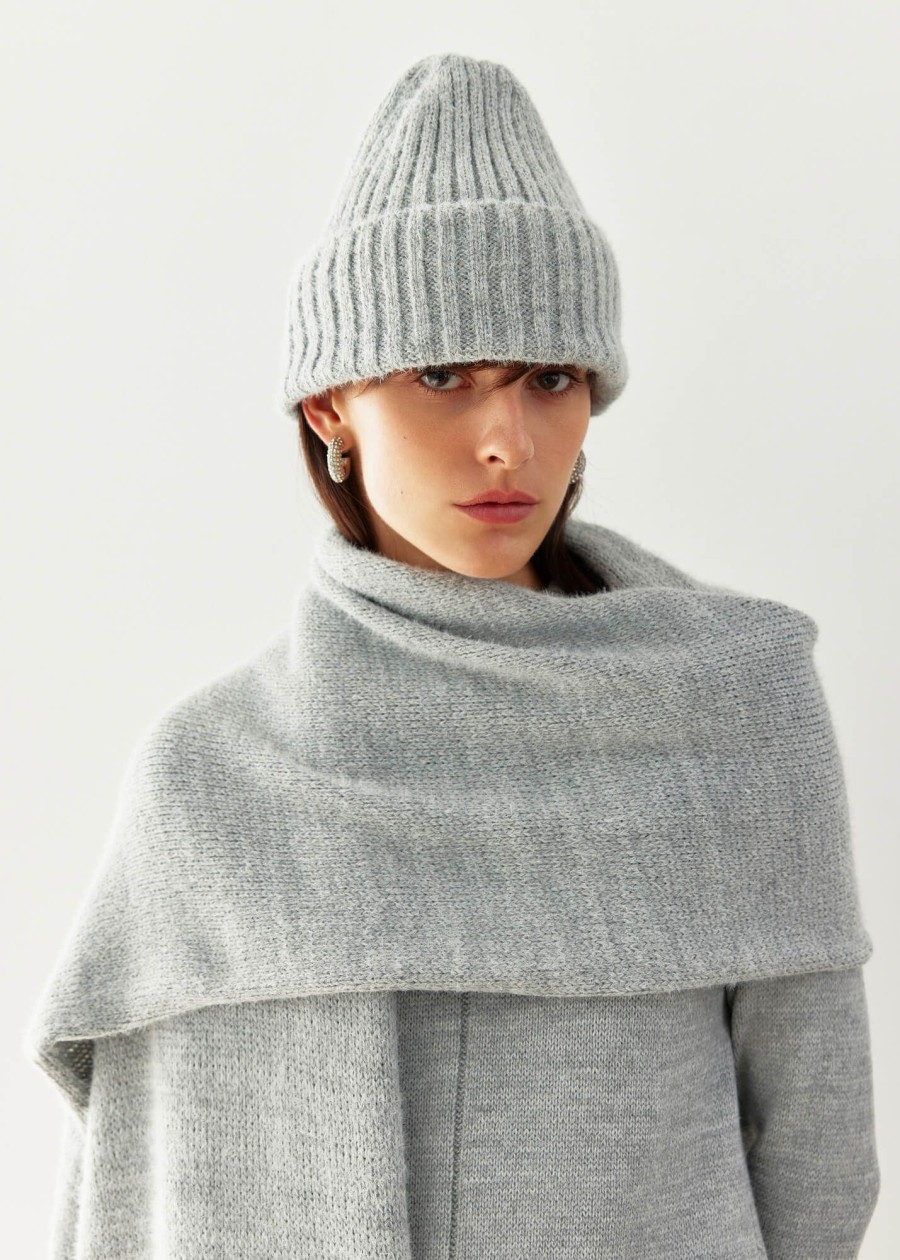 Women 25 UNION | Kaya Scarf And Hat Set Gray