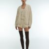 Women 25 UNION | A Suit Of T-Shirt, Shorts And Cardigan Made Of Fluffy Yarn Home Cream