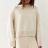 Women 25 UNION | Sweater With Cuffs Nidea Light Beige