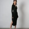 Women 25 UNION | Dress With A Slit Black