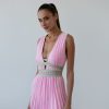 Women 25 UNION | Pleated Mini Dress Hot Pink