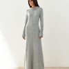 Women 25 UNION | Maxi Dress With Accent Cuffs Athena Gray