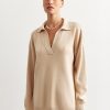 Women 25 UNION | Oversized Polo Jumper Cream