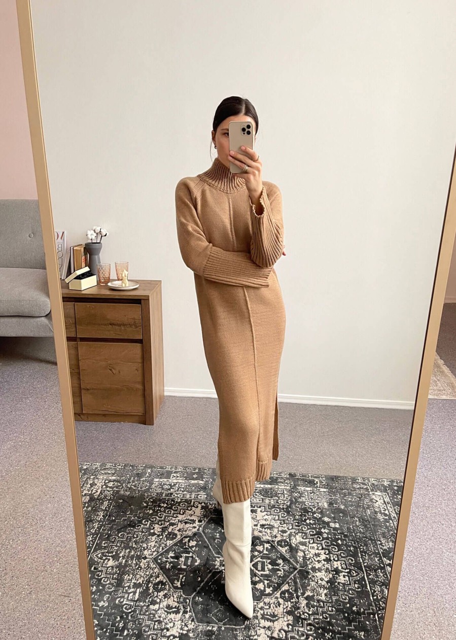 Women 25 UNION | Sweater Dress Caramel