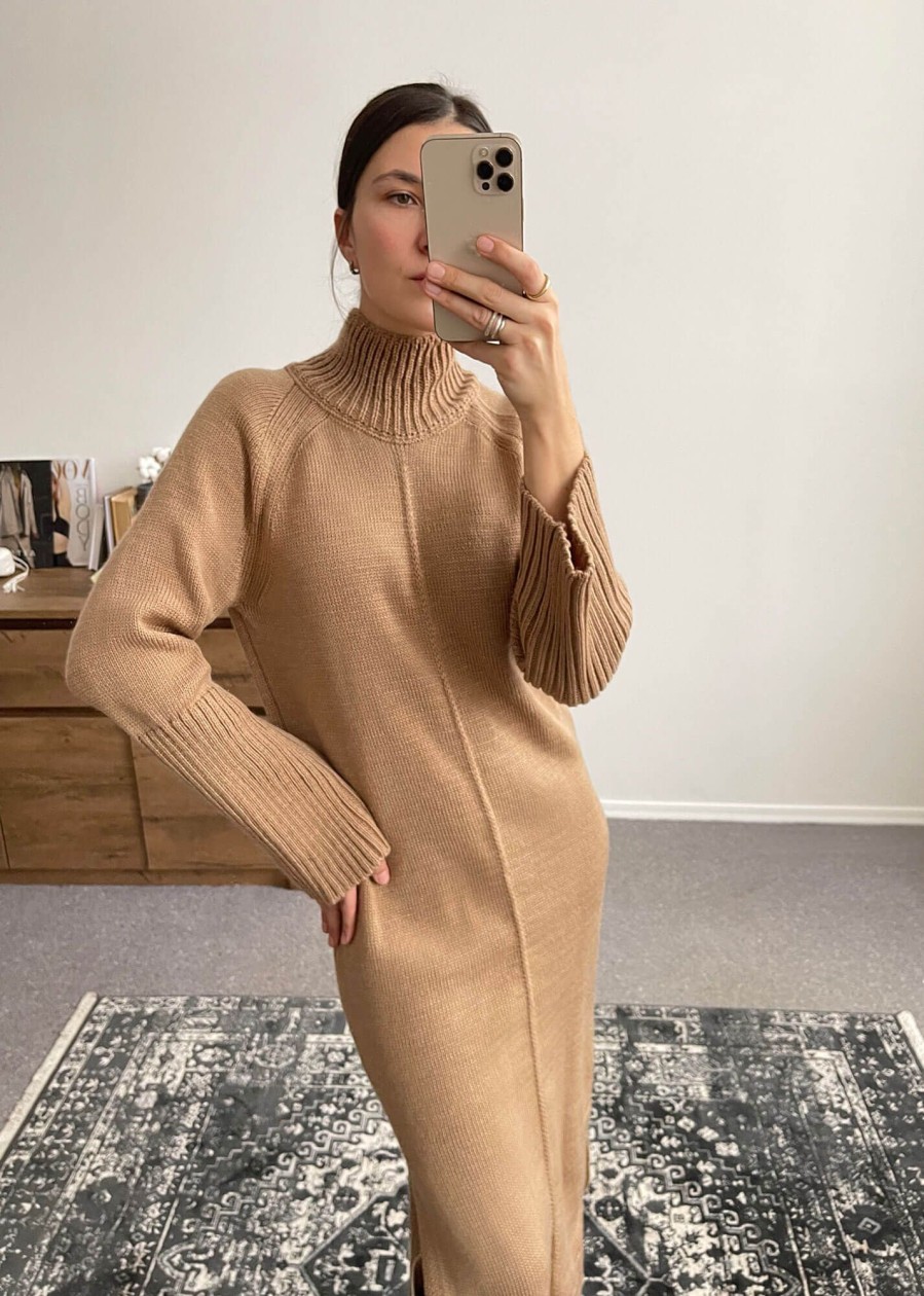 Women 25 UNION | Sweater Dress Caramel