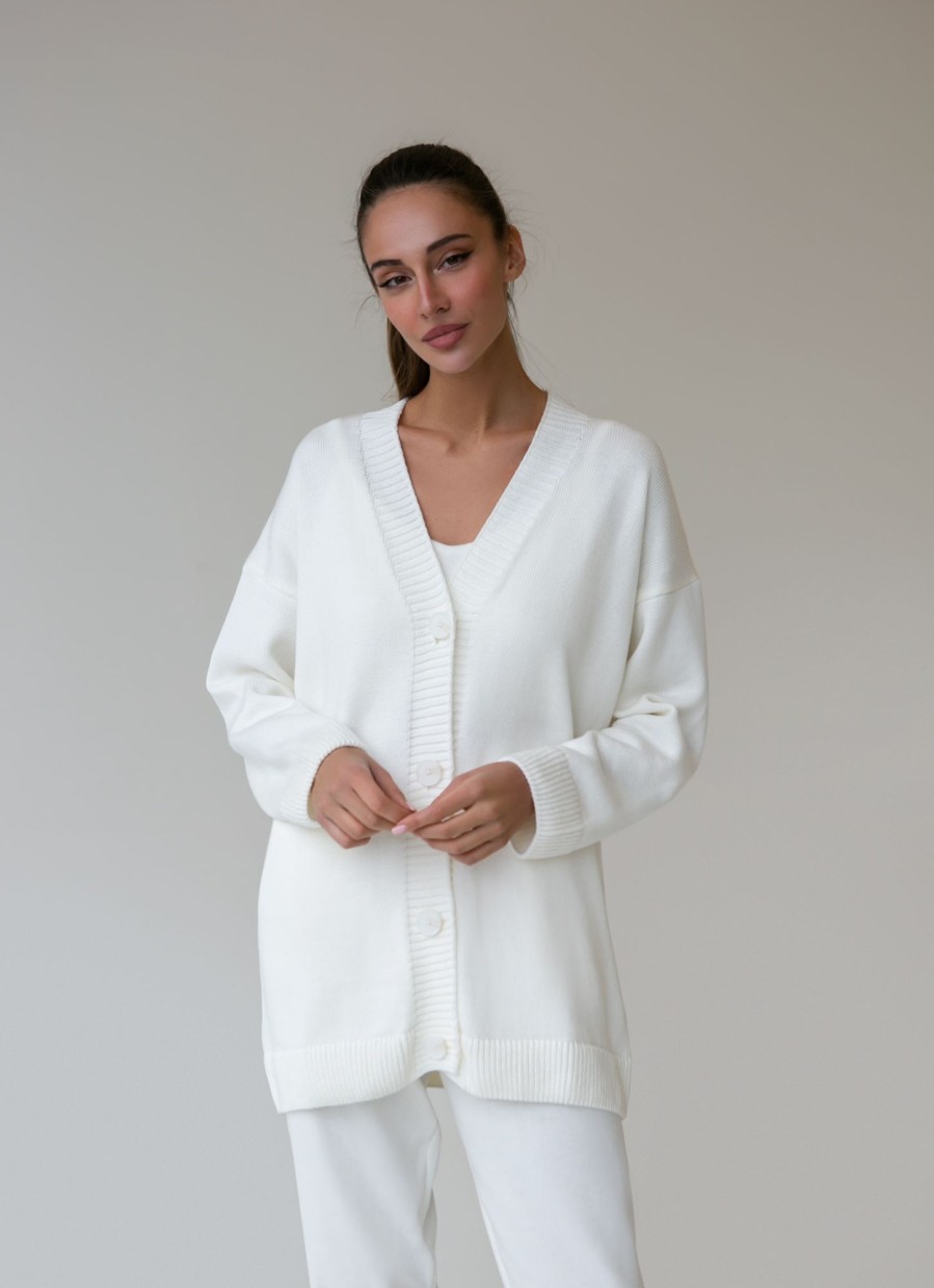 Women 25 UNION | Basic Cardigan Milk