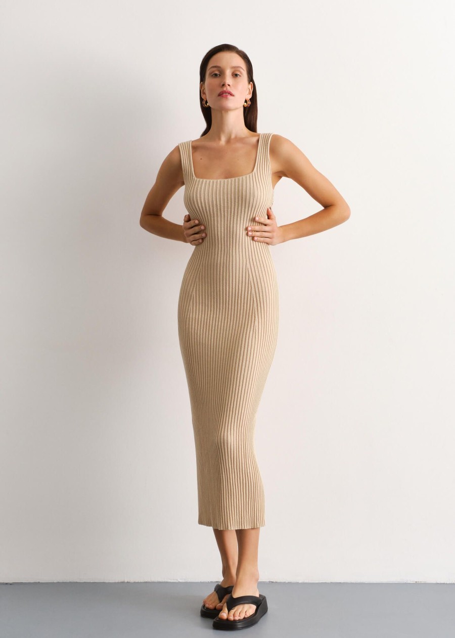 Women 25 UNION | Grace Open Back Dress Cream