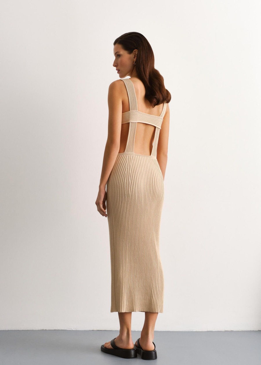 Women 25 UNION | Grace Open Back Dress Cream