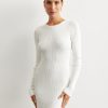 Women 25 UNION | Dress Silhouette Mini Textured Knit Milk