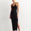 Women 25 UNION | Dress With Open Back Black