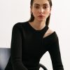 Women 25 UNION | Jumper Combination Of Two Tops Black