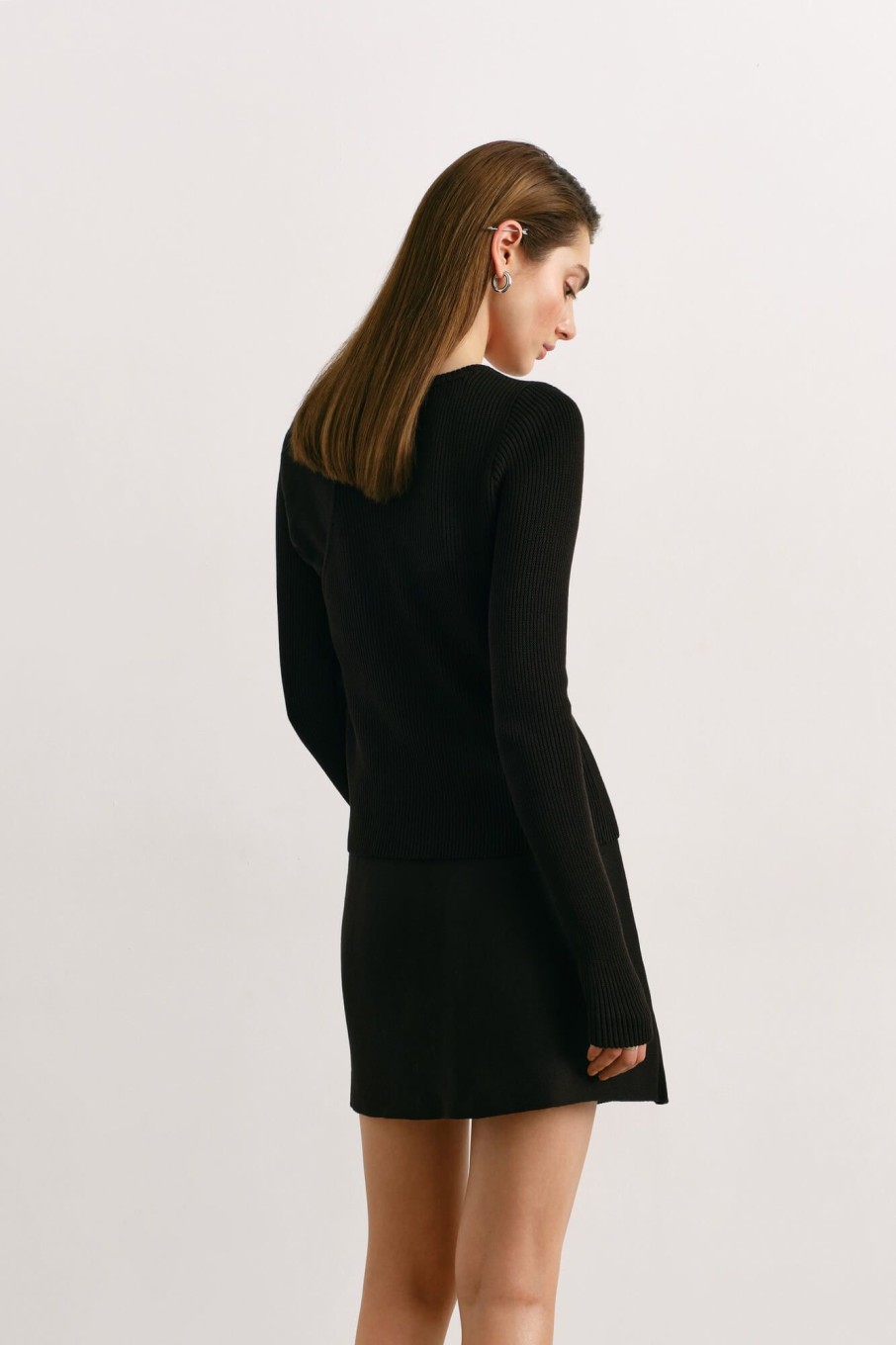 Women 25 UNION | Jumper Combination Of Two Tops Black