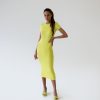 Women 25 UNION | Lime Elastic Dress