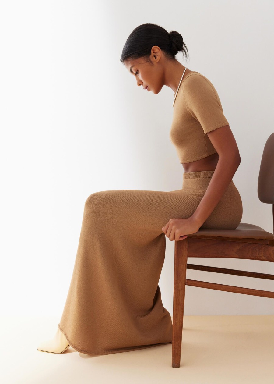 Women 25 UNION | Aurora Top And Skirt Set Caramel