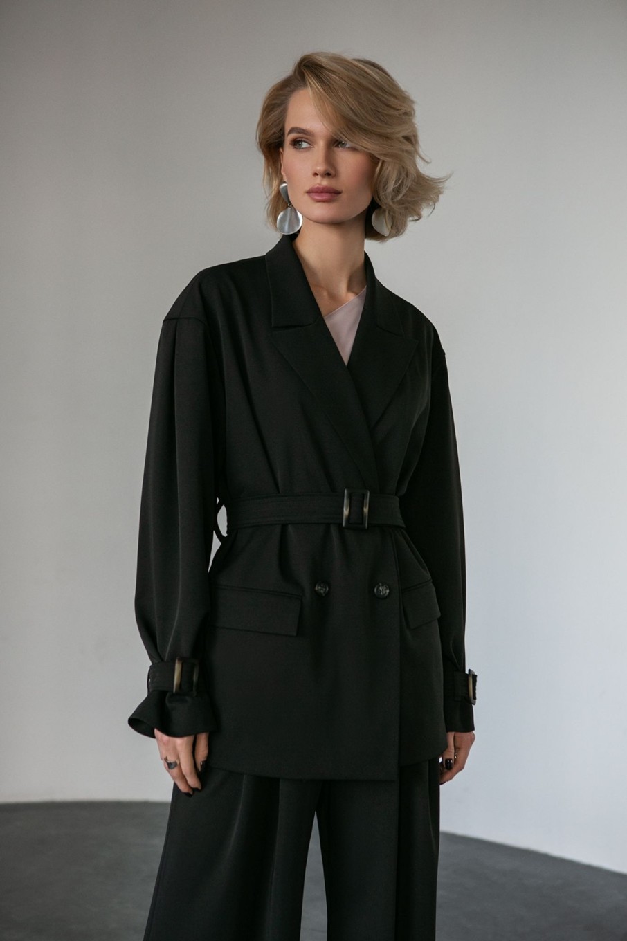 Women 25 UNION | Loose Fit Jacket With Original Sleeves Black