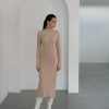 Women 25 UNION | Long Dress Ribbed Cream