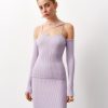 Women 25 UNION | Top With Open Shoulders Open Lavender