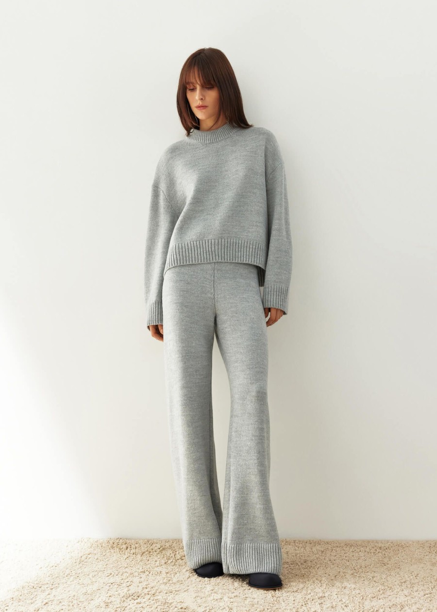 Women 25 UNION | Costume Sweater With Trousers Nidea Gray