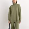 Women 25 UNION | Oversized Sweater With Olive Slits