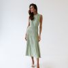 Women 25 UNION | Midi Dress Openwork Light Olive