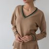 Women 25 UNION | Jumper With Accent Cuffs Caramel