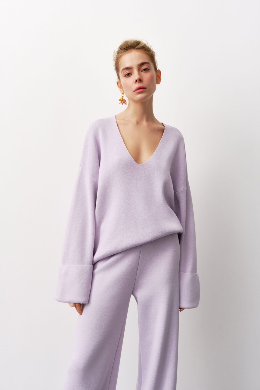 Women 25 UNION | Loose Cut Jumper Windy Lavender