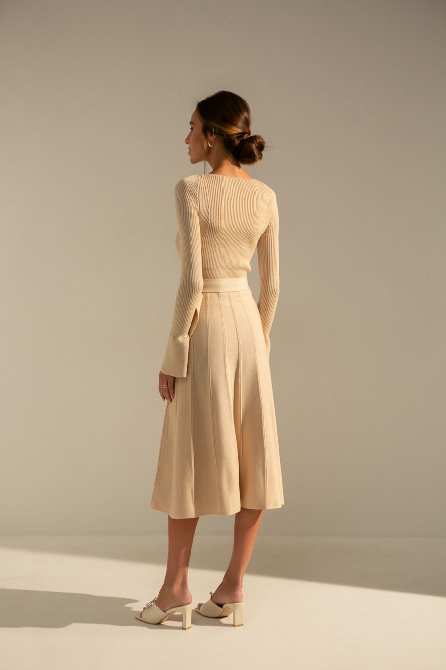 Women 25 UNION | Dress With A-Line Skirt Cream