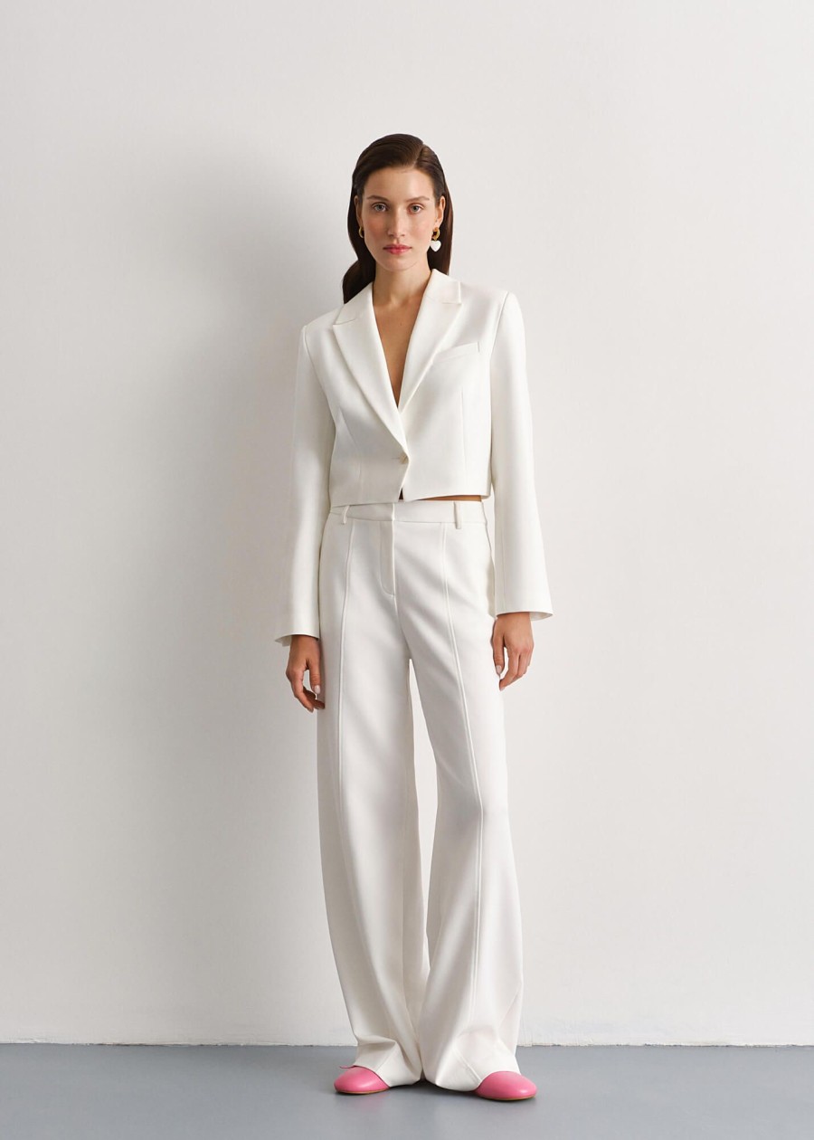 Women 25 UNION | Valerie Suit With Jacket And Trousers Milk