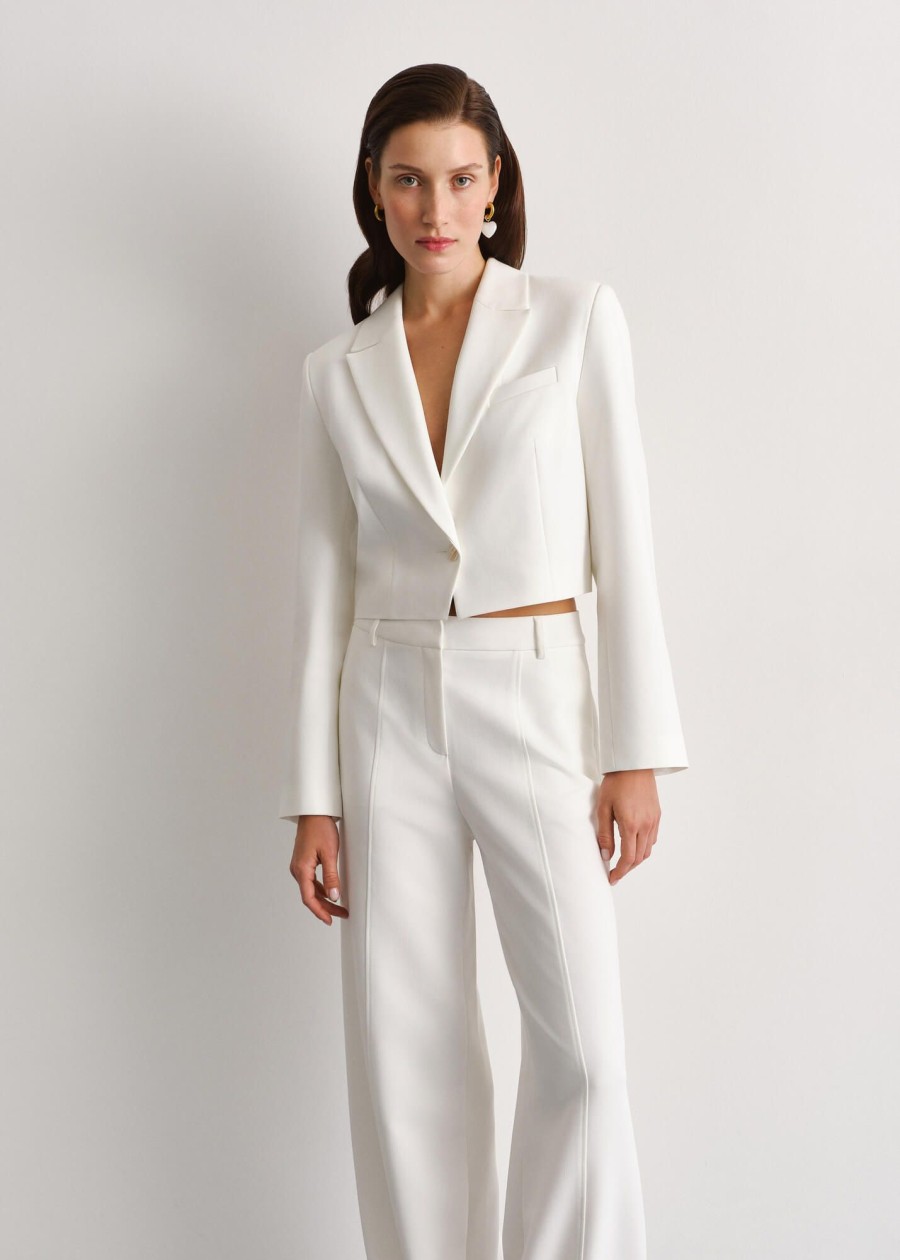 Women 25 UNION | Valerie Suit With Jacket And Trousers Milk