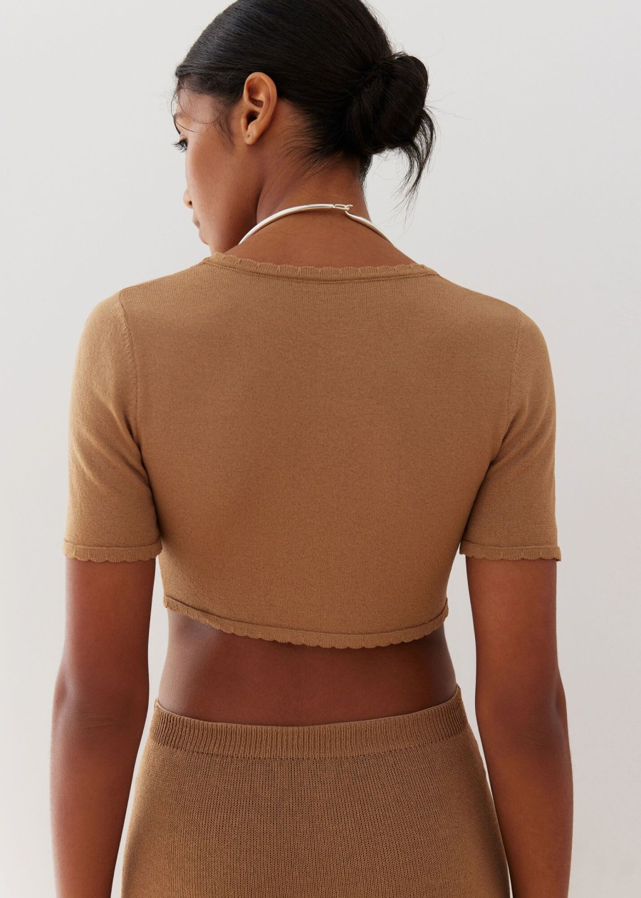 Women 25 UNION | Top Made Of Natural Viscose Aurora Caramel