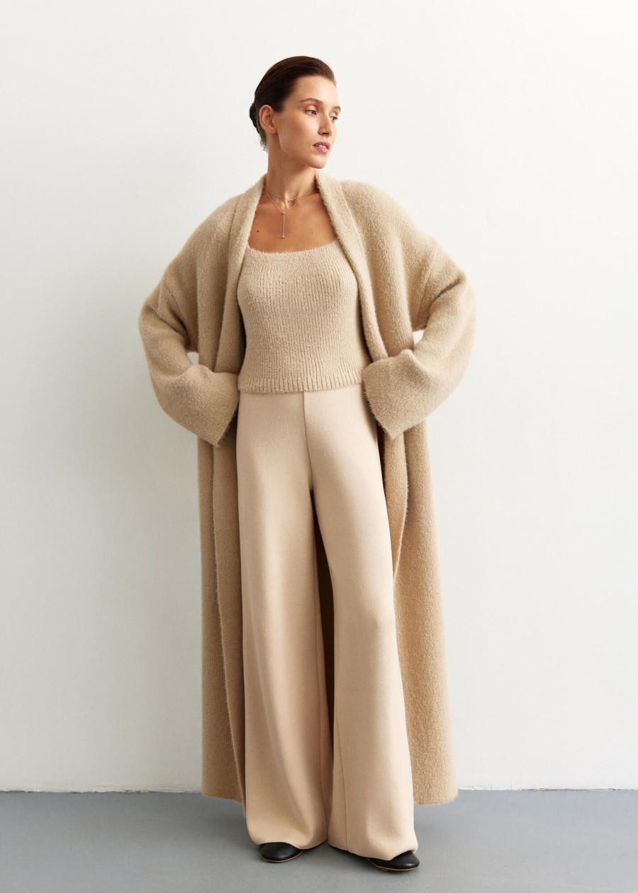 Women 25 UNION | Long Cardigan Coat Cream