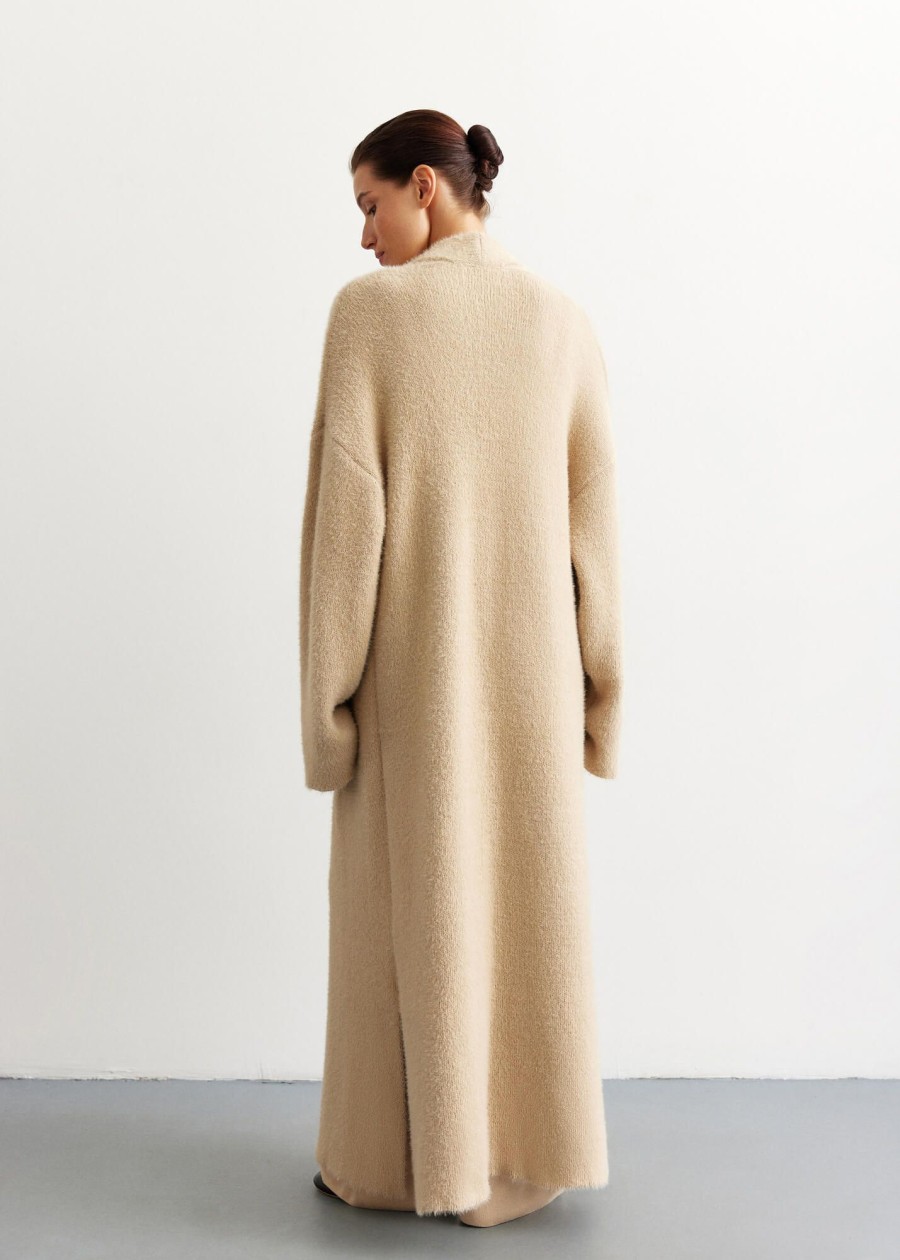 Women 25 UNION | Long Cardigan Coat Cream