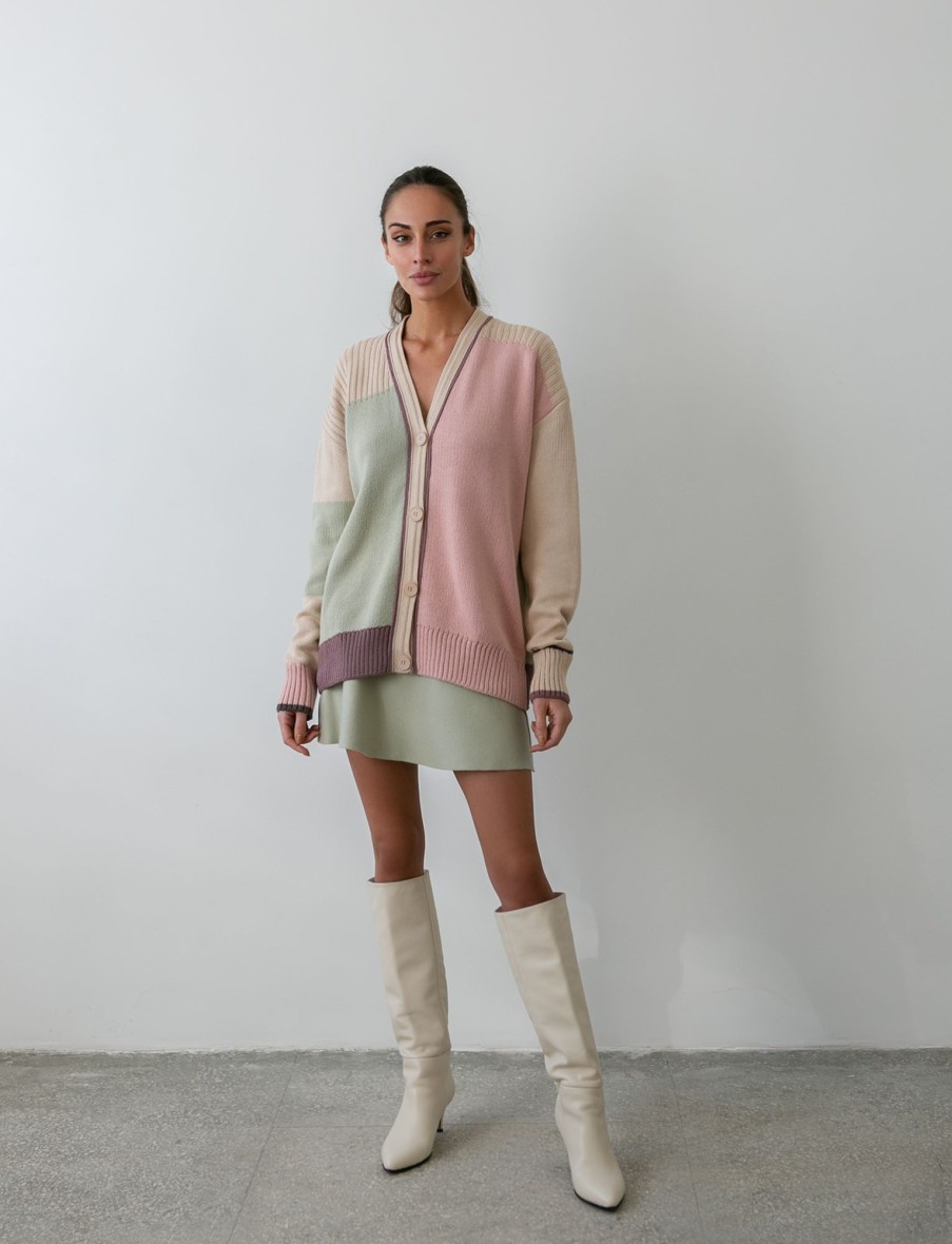 Women 25 UNION | Mini Skirt Made Of Dense Jersey Light Olive