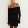 Women 25 UNION | Off-Shoulder Mini Dress Marite Black