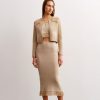 Women 25 UNION | Skirt Midi Ray Of Life Beige + Milk