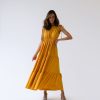 Women 25 UNION | Ruffle Dress Mustard