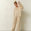 Women 25 UNION | Costume Windy-Fly With Jumper And Flared Trousers Cream