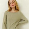 Women 25 UNION | Jumper With Textured Pattern Primavera Light Olive